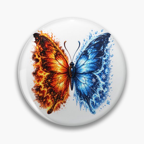 Item preview, Where Fire Meets Ice, Wings Take Flight | Two Elements, One Powerful Spirit designed and sold by ratansansaar.