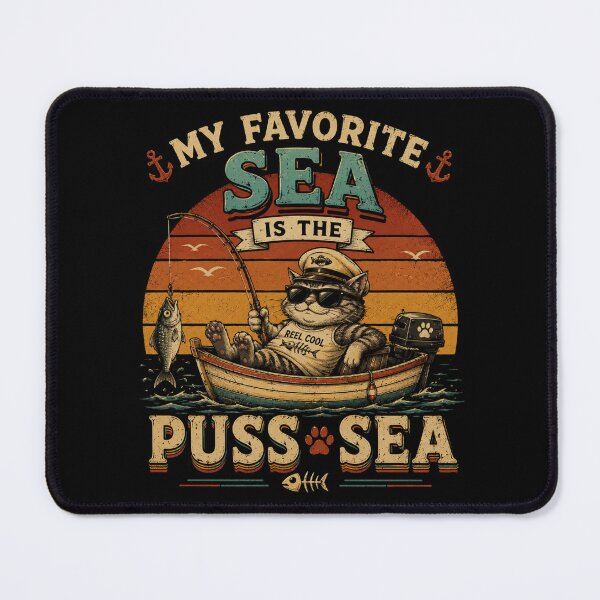 Item preview, My Favorite Sea is The Puss-Sea designed and sold by TheEndDesign.