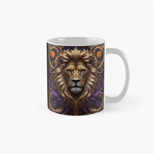 Item preview, Golden Regal Lion Ornate Art designed and sold by ameetlumiere.