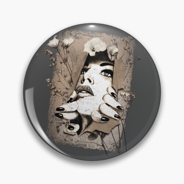 Item preview, Woman Awakening - Realistic Dark Floral Portrait designed and sold by RonnyMilleo.