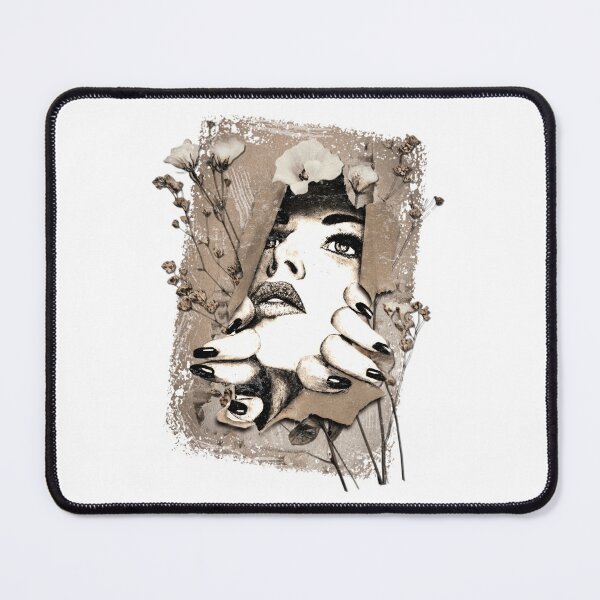 Item preview, Woman Awakening - Realistic Dark Floral Portrait designed and sold by RonnyMilleo.