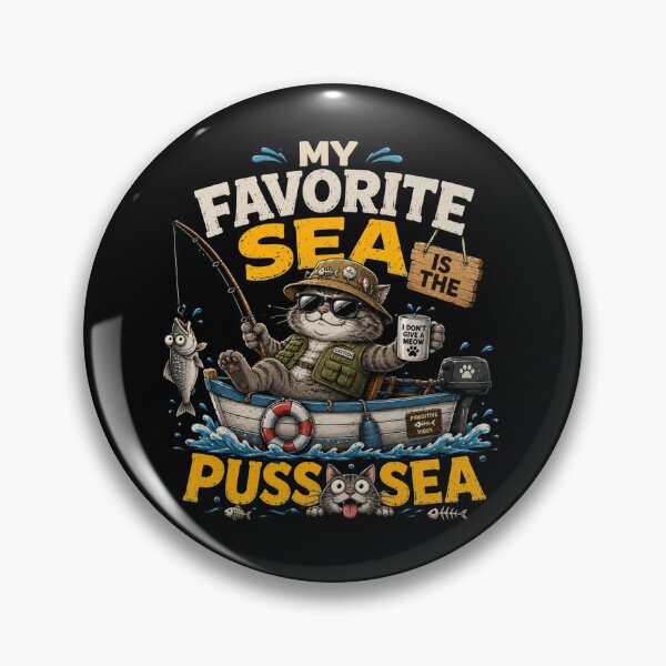 Item preview, My  Favorite Sea is The Puss-Sea designed and sold by TheEndDesign.