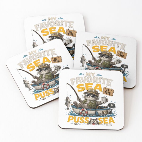Item preview, My  Favorite Sea is The Puss-Sea designed and sold by TheEndDesign.