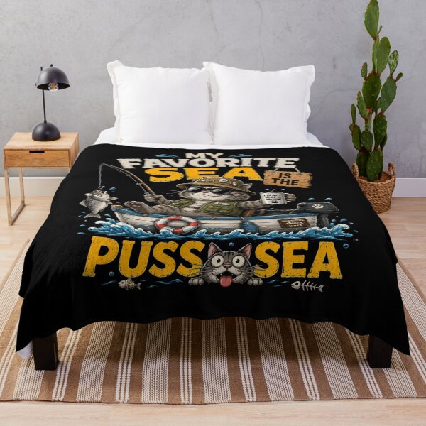 Item preview, My  Favorite Sea is The Puss-Sea designed and sold by TheEndDesign.