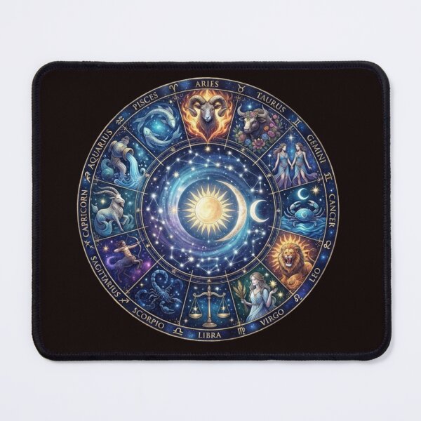 Item preview, Celestial Zodiac Wheel Astrology Horoscope Star Sign Cosmic Gift designed and sold by KTD28_SHOP.