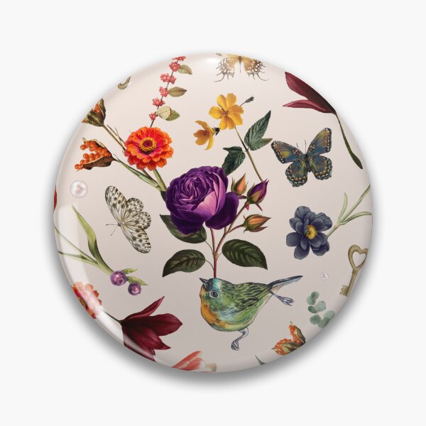 Item preview, Vintage Botanical Floral Butterfly Pattern designed and sold by jianina-alondra.
