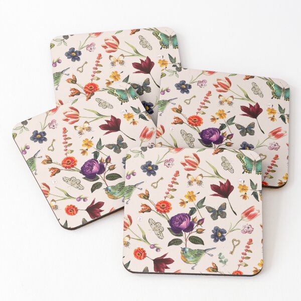 Item preview, Vintage Botanical Floral Butterfly Pattern designed and sold by jianina-alondra.