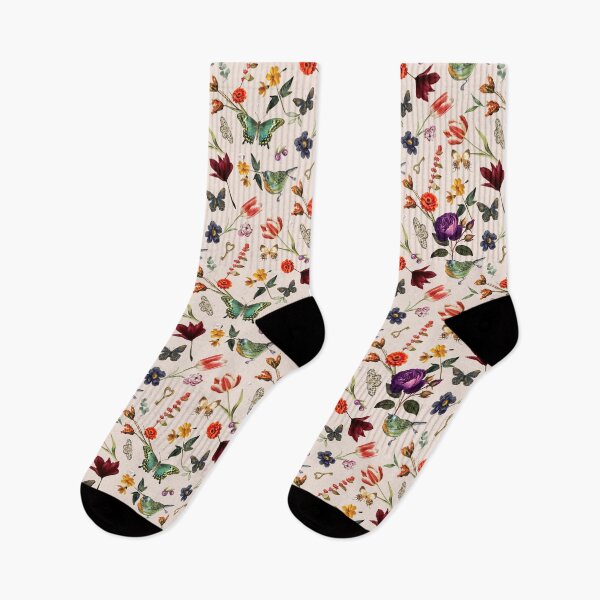 Item preview, Vintage Botanical Floral Butterfly Pattern designed and sold by jianina-alondra.