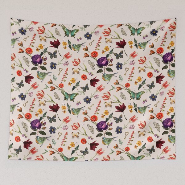 Item preview, Vintage Botanical Floral Butterfly Pattern designed and sold by jianina-alondra.