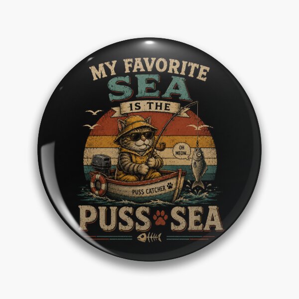 Item preview, My  Favorite Sea is The Puss-Sea designed and sold by TheEndDesign.