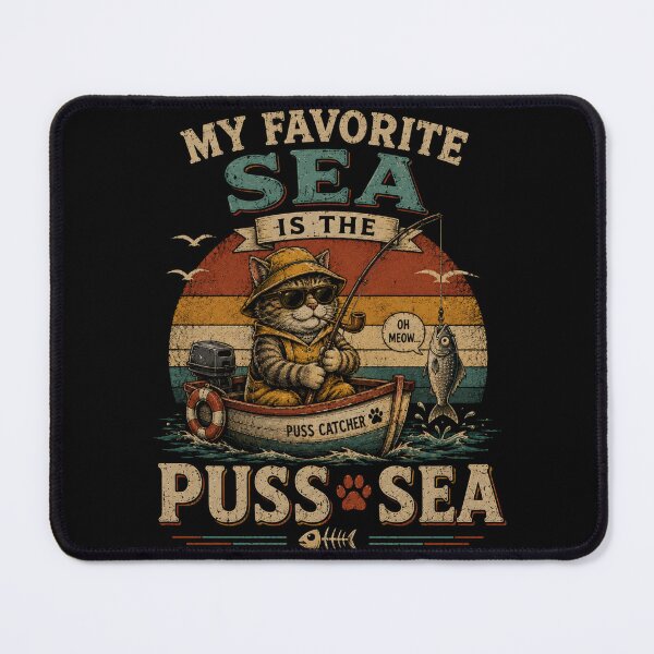 Item preview, My Favorite Sea is The Puss-Sea designed and sold by TheEndDesign.