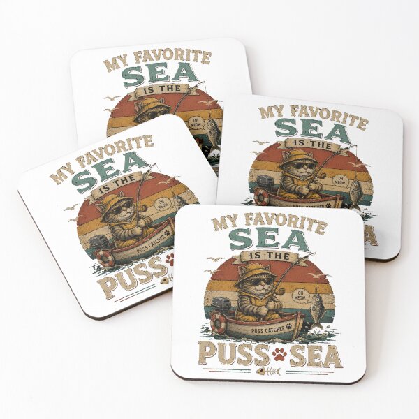Item preview, My  Favorite Sea is The Puss-Sea designed and sold by TheEndDesign.