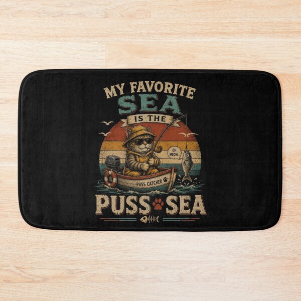 Item preview, My  Favorite Sea is The Puss-Sea designed and sold by TheEndDesign.