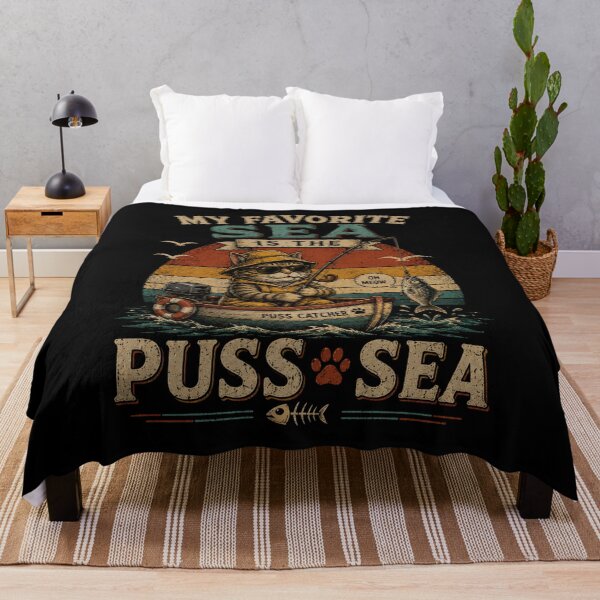 Item preview, My  Favorite Sea is The Puss-Sea designed and sold by TheEndDesign.
