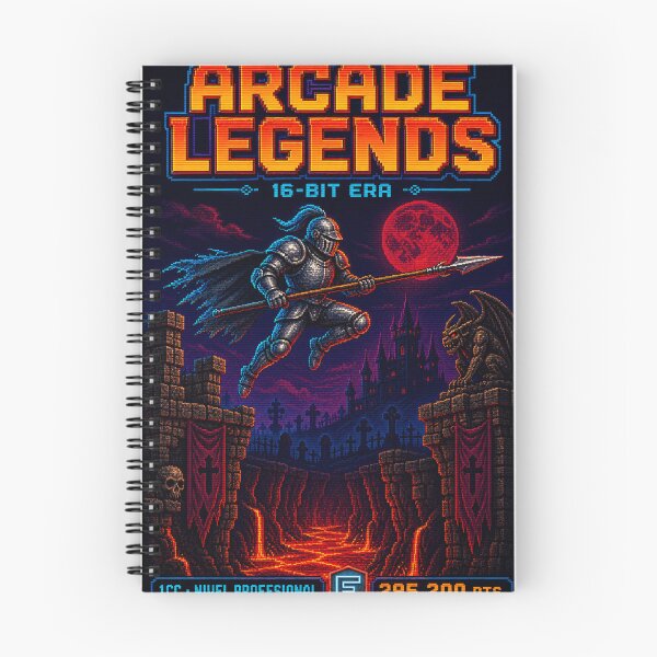 Item preview, Cursed Knight Arcade Poster - Retro Pixel Art Print designed and sold by EtermaoDigital.