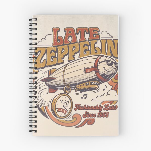 Item preview, Late Zeppelin Fashionably Late Since 1968 designed and sold by davitabros.