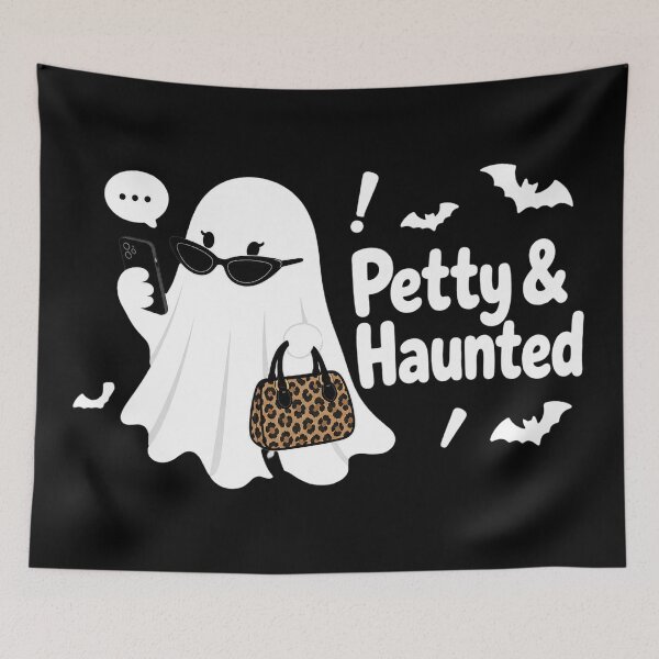 Item preview, Petty & Haunted Ghost Shirt | Glam Halloween Design designed and sold by MOCH- ART.