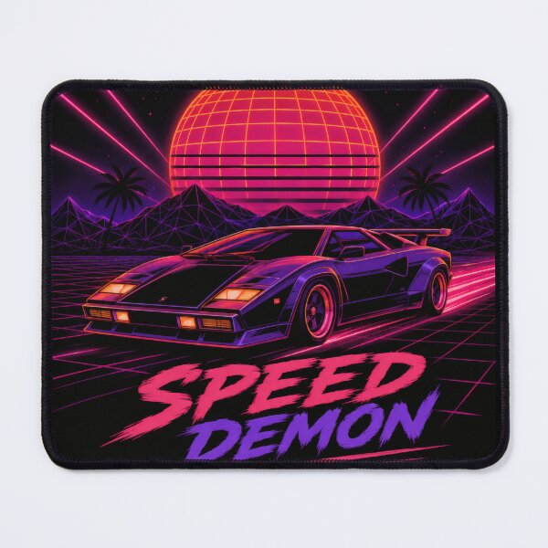 Item preview, Night Drive Speed Demon Synthwave Retro Car designed and sold by Freestyle Prints.