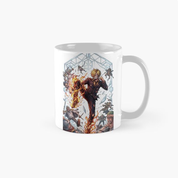 Item preview, One Piece Sanji Fire Kick Anime Art designed and sold by FreakToons.