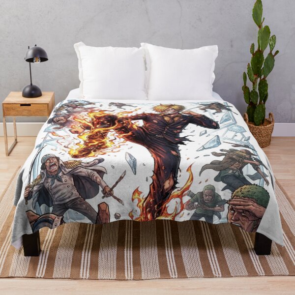 Item preview, One Piece Sanji Fire Kick Anime Art designed and sold by FreakToons.