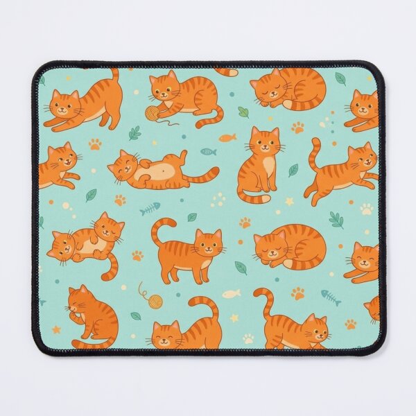 Item preview, Cute Orange Cats Seamless Pattern designed and sold by lungpleecha.