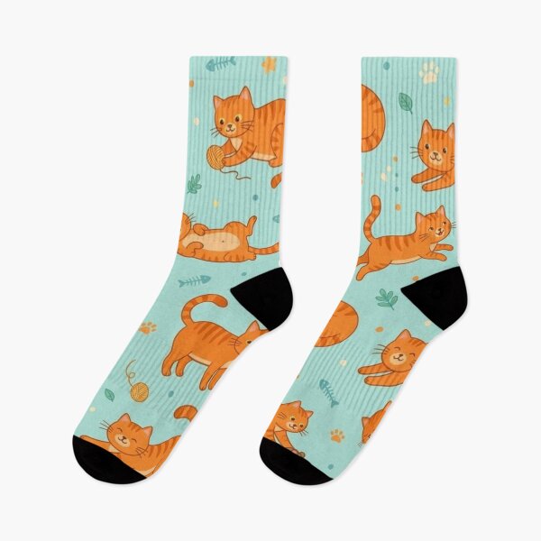 Item preview, Cute Orange Cats Seamless Pattern designed and sold by lungpleecha.