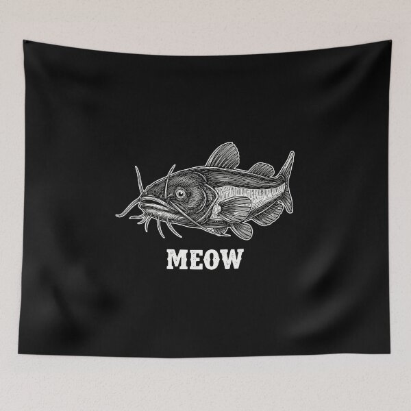 Item preview, Catfish Meow Funny Fishing Angler Fisherman designed and sold by PopStars1993.