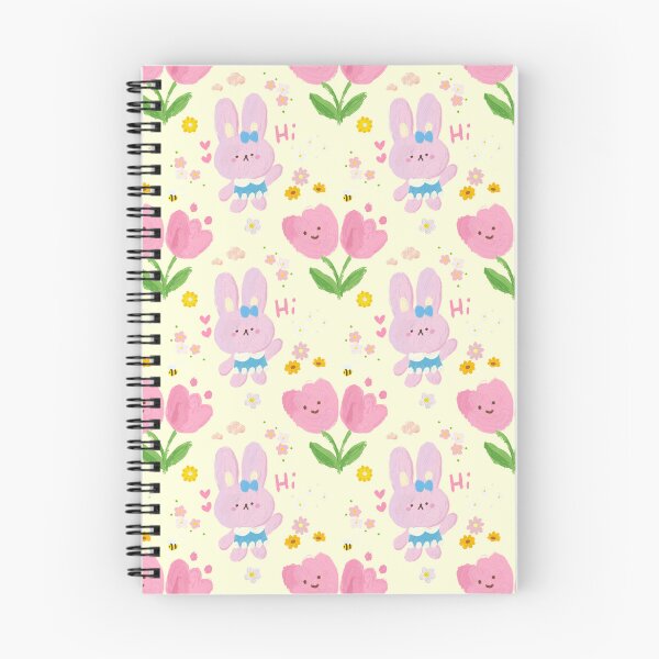 Item preview, Kawaii Bunny Tulip Spring Pattern designed and sold by jianina-alondra.