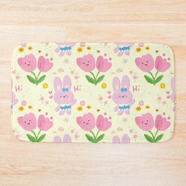 Item preview, Kawaii Bunny Tulip Spring Pattern designed and sold by jianina-alondra.