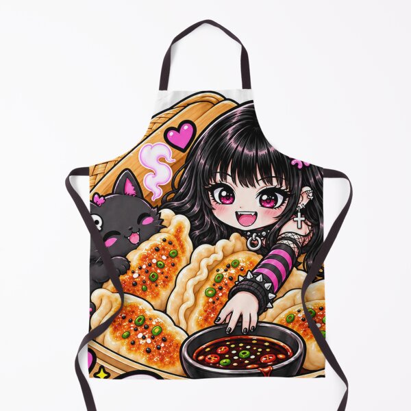Item preview, Goth Food Gremlin Loves Gyoza designed and sold by AnnekeJordaan.