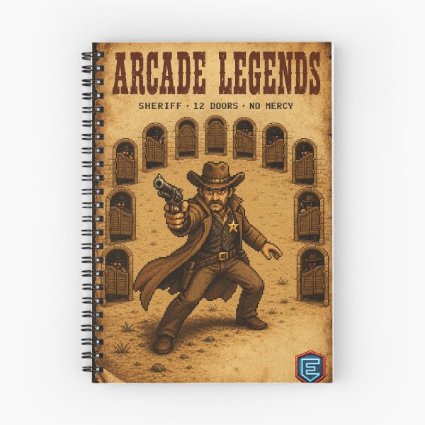 Item preview, Retro Arcade Sheriff vs Bandits - Pixel Art Wanted Poster designed and sold by EtermaoDigital.