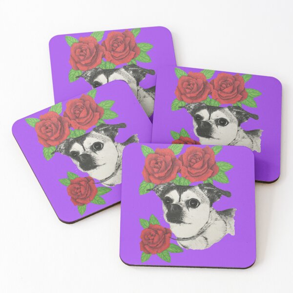 Item preview,  chihuahua with roses purple designed and sold by Fred  Terpe.
