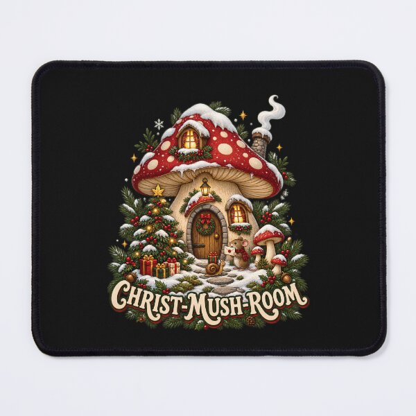 Item preview, Christ-Mush-Room Christmas Mushroom Cottage designed and sold by JerdbordinShop.