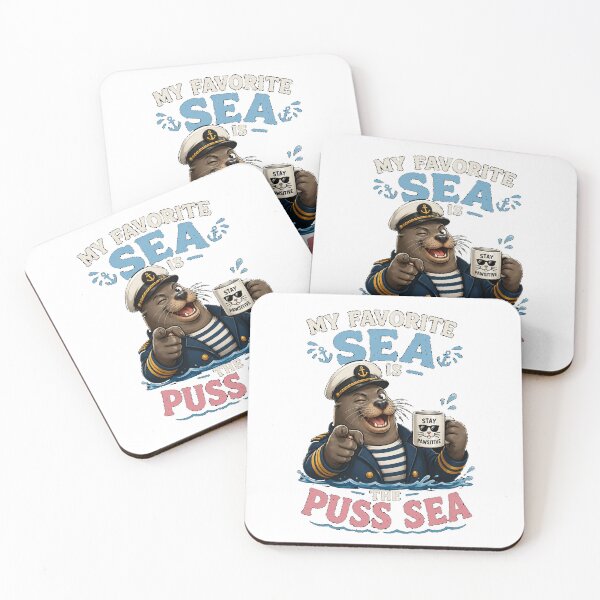 Item preview, My  Favorite Sea is The Puss-Sea designed and sold by TheEndDesign.
