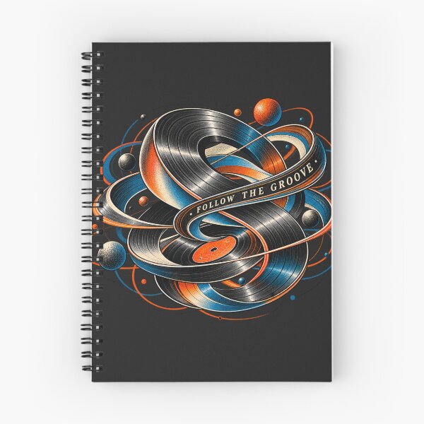Item preview, Follow The Groove – Abstract Vinyl Topology designed and sold by Golden Era Studio.