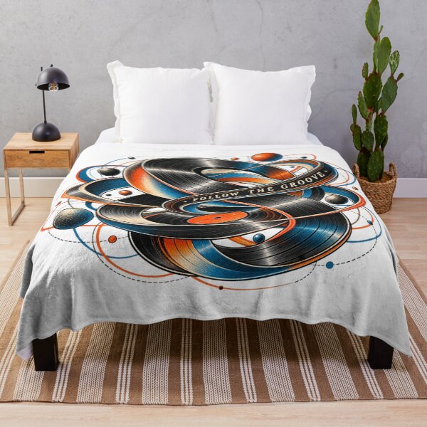 Item preview, Follow The Groove – Abstract Vinyl Topology designed and sold by Golden Era Studio.