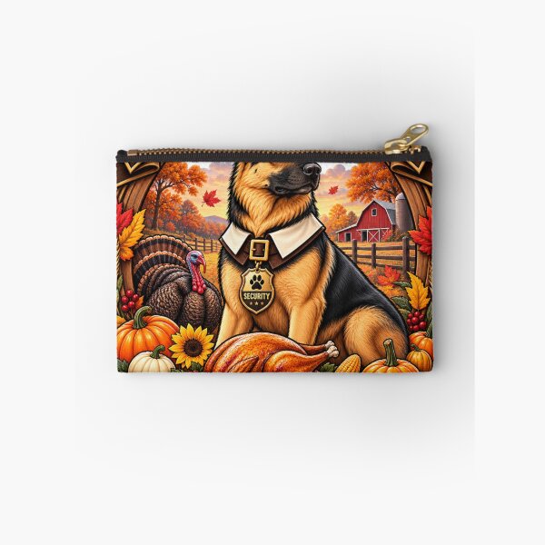 Artikelvorschau, Thanksgiving Security German Shepherd | Funny GSD Turkey Guard Dog entworfen und verkauft von KnrNazimTHRE4DS.