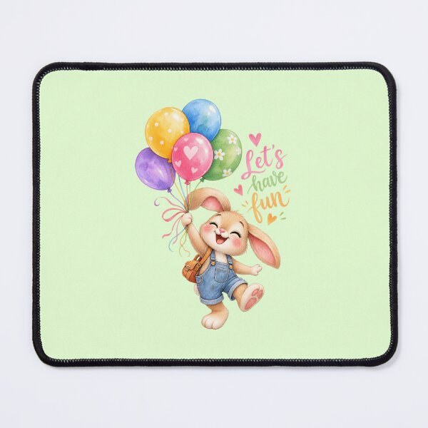 Item preview, A cute party mood rabbit funny colorful let's have fun illustration designed and sold by lafataviola.