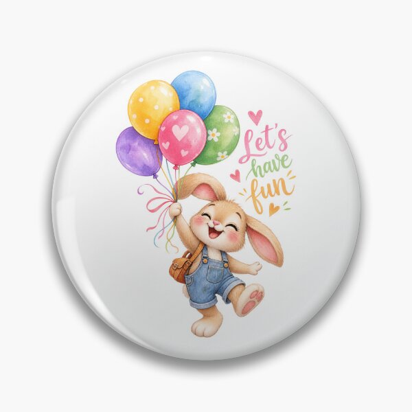 Item preview, A cute party mood rabbit funny colorful let's have fun illustration  designed and sold by lafataviola.