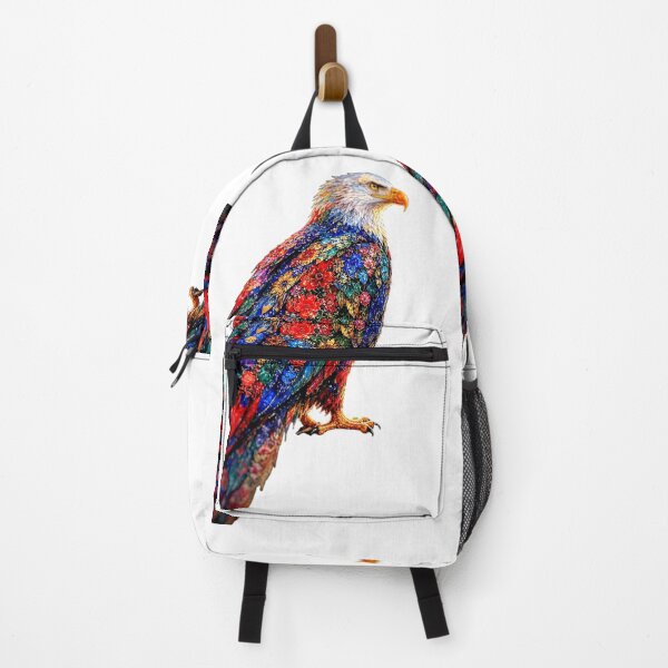 Item preview, Floral Eagle Art Print Over Cityscape designed and sold by The Empire Of Digital Art..