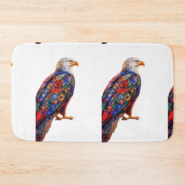 Item preview, Floral Eagle Art Print Over Cityscape designed and sold by The Empire Of Digital Art..