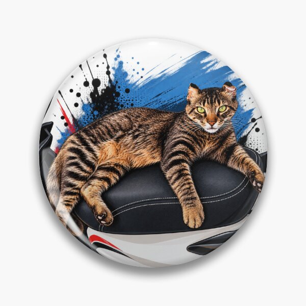 Item preview, Realistic Tabby Cat Scooter Ride – Lazy Cool Cat Streetwear designed and sold by WAJIHLZ.