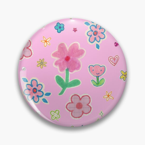 Artikelvorschau, Retro Kawaii Pink Funky Floral Pattern entworfen und verkauft von jianina-alondra.