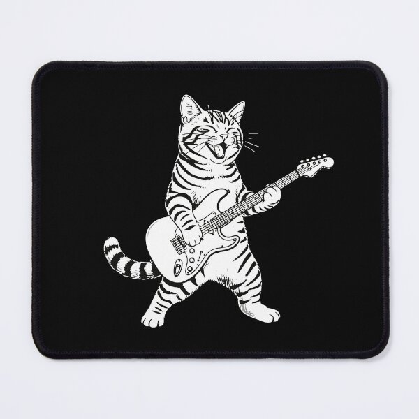 Item preview, Rock And Roll Cat Guitarist Feline Musician designed and sold by SofiBlair.