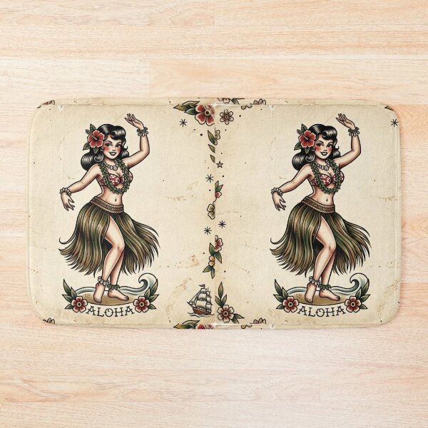 Item preview, Hawaiian Hula Dancer Vintage Pin Up Design designed and sold by EchoWave11.