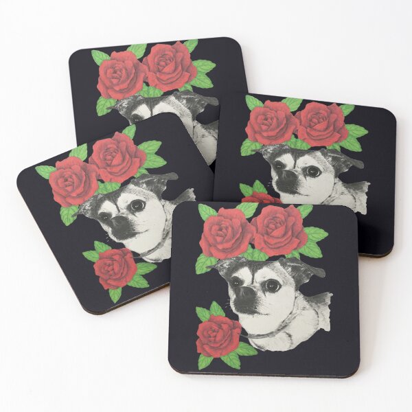 Item preview, chihuahua with roses black  designed and sold by Fred  Terpe.