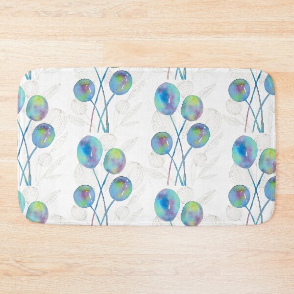 Item preview, Blue Botanical Seed Pods: Watercolour Line Art designed and sold by ArithraStudio.