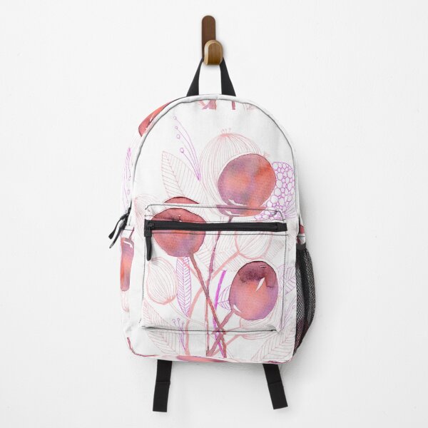 Item preview, Pink Botanical Seed Pods: Watercolour Line Art designed and sold by ArithraStudio.