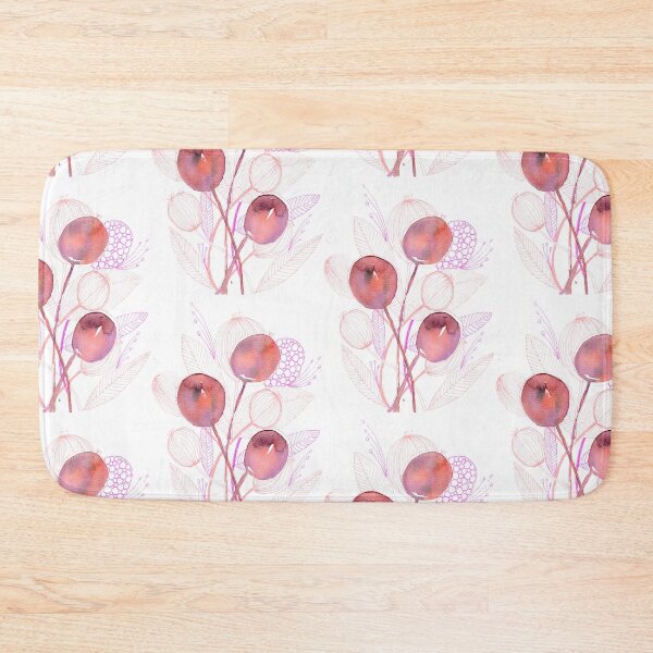 Item preview, Pink Botanical Seed Pods: Watercolour Line Art designed and sold by ArithraStudio.
