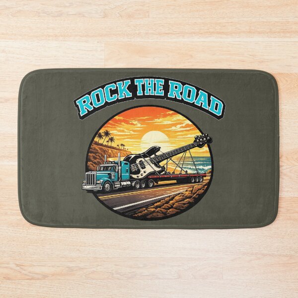 Item preview, Rock The Road - Bass Guitar Semi Truck Art designed and sold by NomadForge.